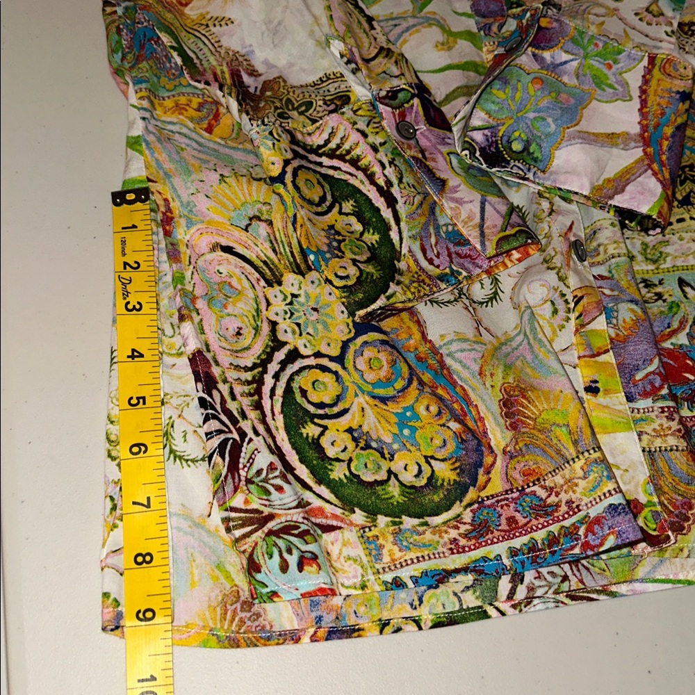 Mishca Vibrant Paisley Women's Blazer/Tunic Size Medium. - Picture 12 of 16